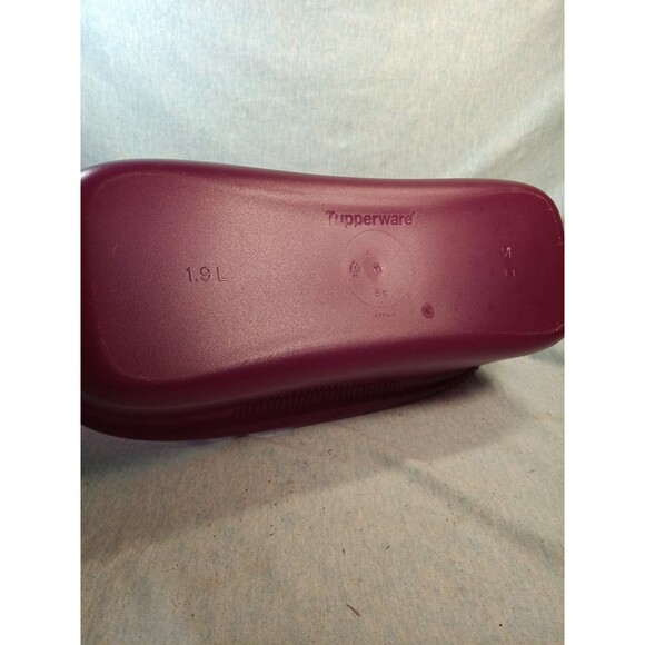 Tupperware Microwave Pasta Maker Spaghetti Cooker/Strainer #6775 8c Purple EUC - Picture 3 of 3